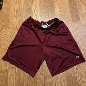 Champion Mesh Shorts Men Medium (Maroon)
